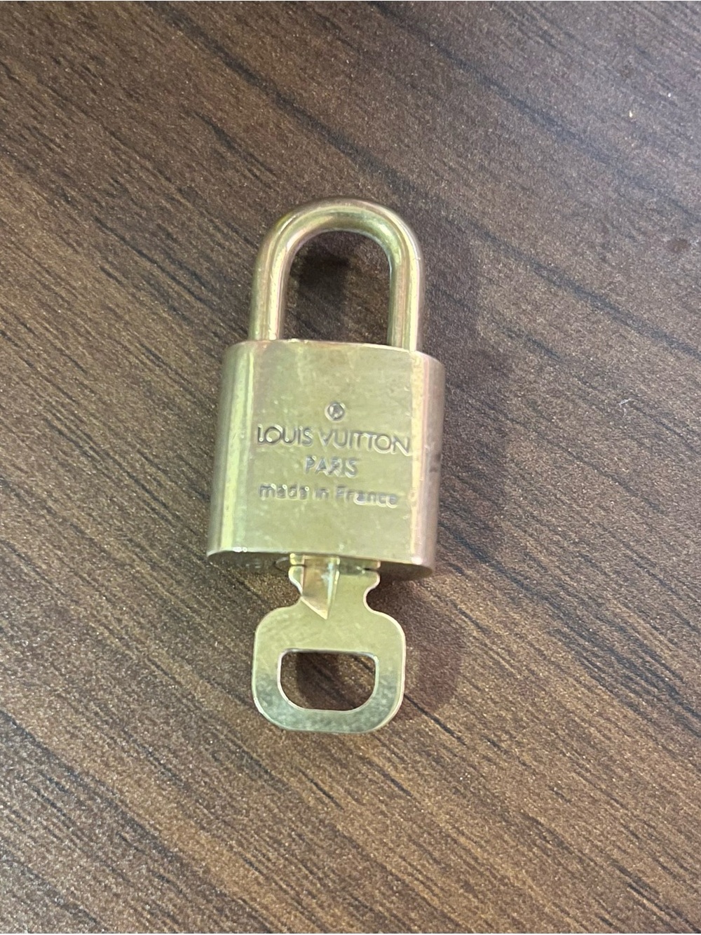 Louis Vuitton Brass Padlock and Key - Picture 3 of 4